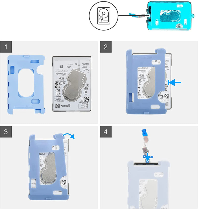 2.5" SATA HDD Caddy Bracket Cover Bay T0J3J 0T0J3J for Dell Optiplex 7070 7090 3090 Ultra