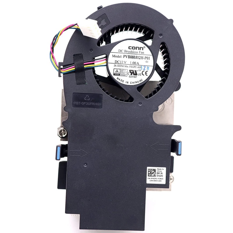 65W to i7 i9 CPU Cooling Fan with HEATSINK Assembly FKGPC KJ6KH for Dell Precision 3240 T3240