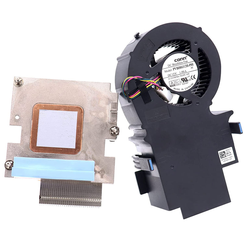 65W to i7 i9 CPU Cooling Fan with HEATSINK Assembly FKGPC KJ6KH for Dell Precision 3240 T3240