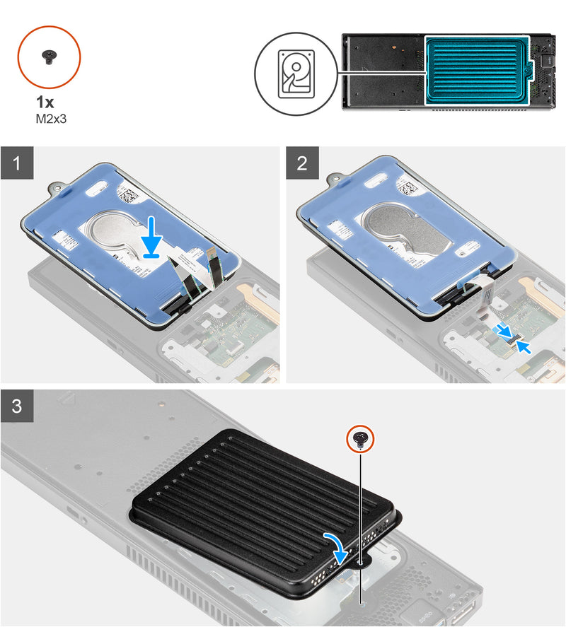 2.5" SATA HDD Caddy Bay Cover Bracket 0T0J3J T0J3J Replacement for Dell Optiplex 3090 7070 7090 Ultra