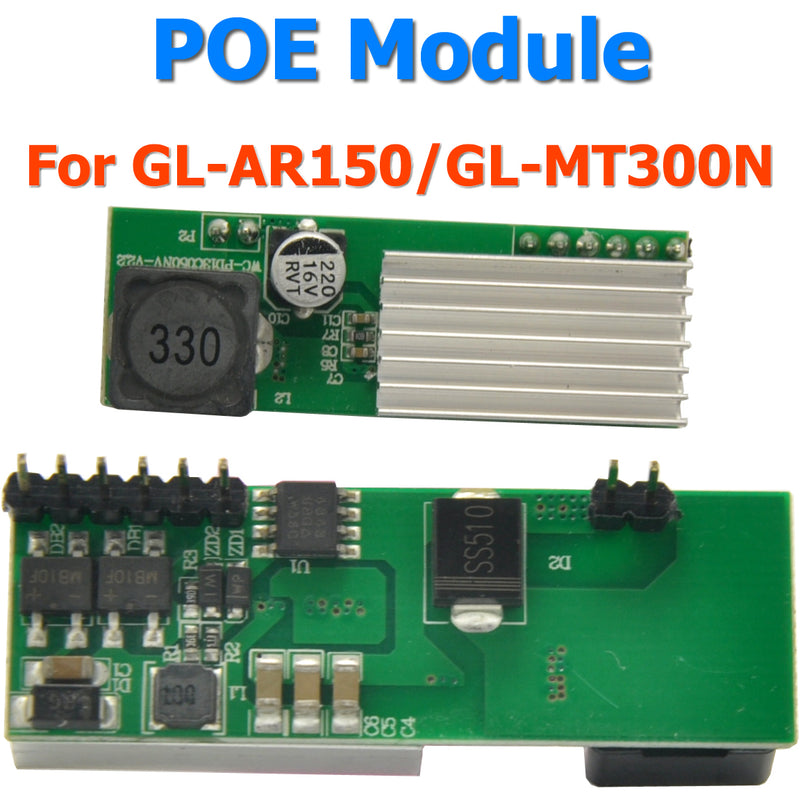 Mini PoE Board Module IEEE 802.3AF 48V Ethernet power Supply for GL.iNet Mini Router GL-AR150/GL-MT300N/GL-AR750