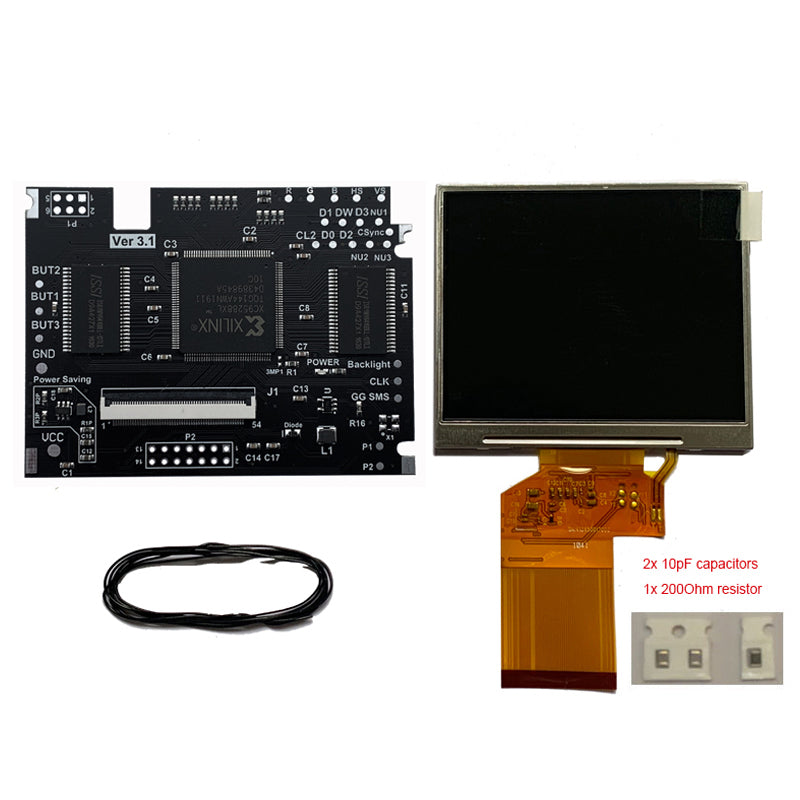 LED Backlight LCD Screen Upgrade Mod Board kit w/ TFT LCD LQ035NC111 for Sega Game Gear